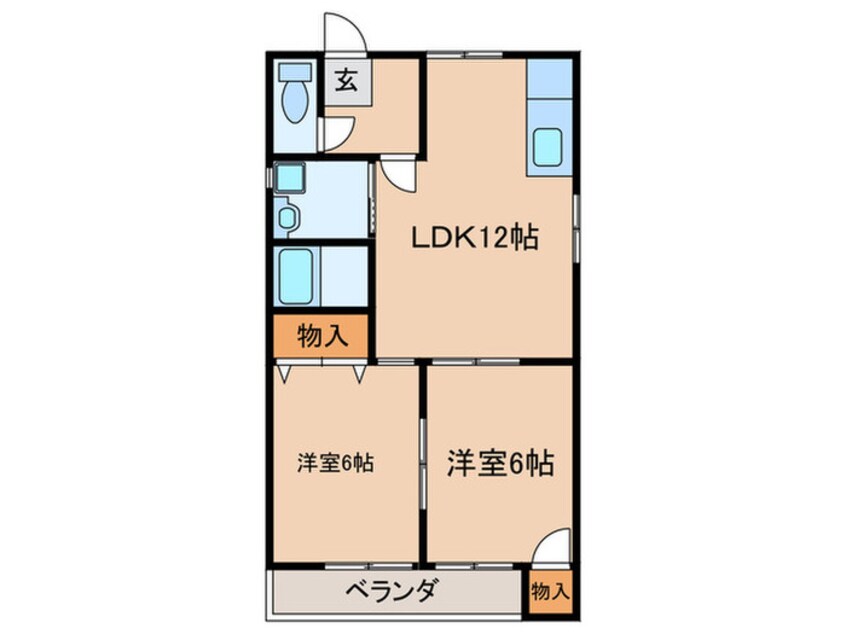 間取図 ベルウッドハイム師勝