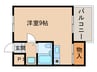 フィオーレ竜美台 1Rの間取り