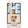 CREA児玉 1Kの間取り