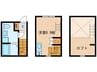 バステトこがね 1Rの間取り