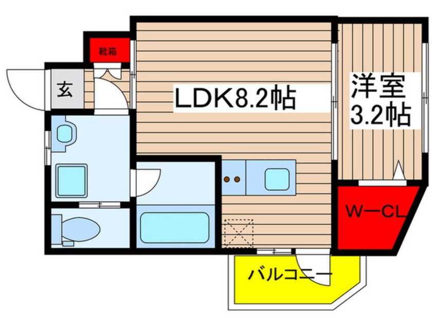 間取図 仮)運河通マンション