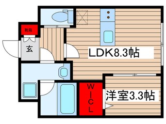 間取図 仮)運河通マンション