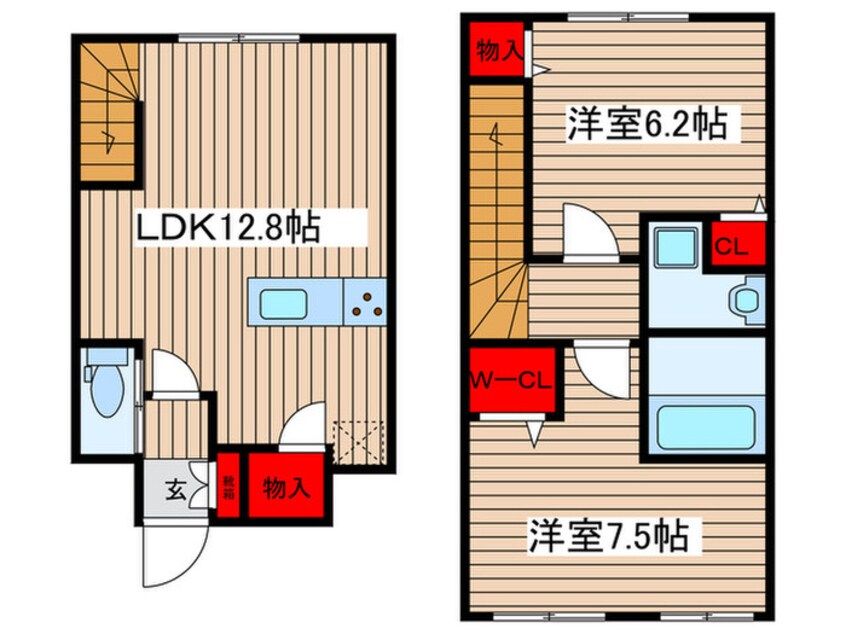 間取図 仮)運河通マンション