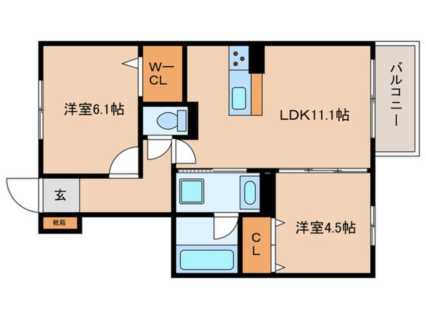 間取図 サンハイム八社