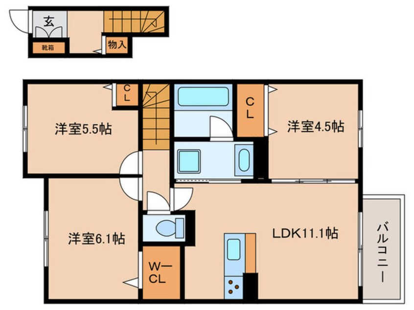 間取図 サンハイム八社