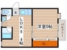 ジョーヌ駈上 1LDKの間取り