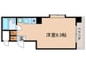 オオサワハイツ 1Rの間取り