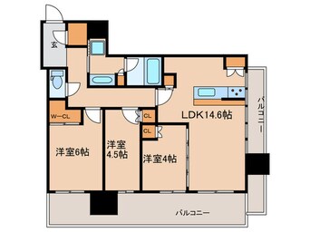 間取図 NAGOYA the TOWER(613)