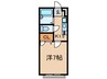 アム－ルＮｏｒｔｈ 1Kの間取り