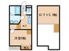 Creo中村日赤弐番館 1Kの間取り