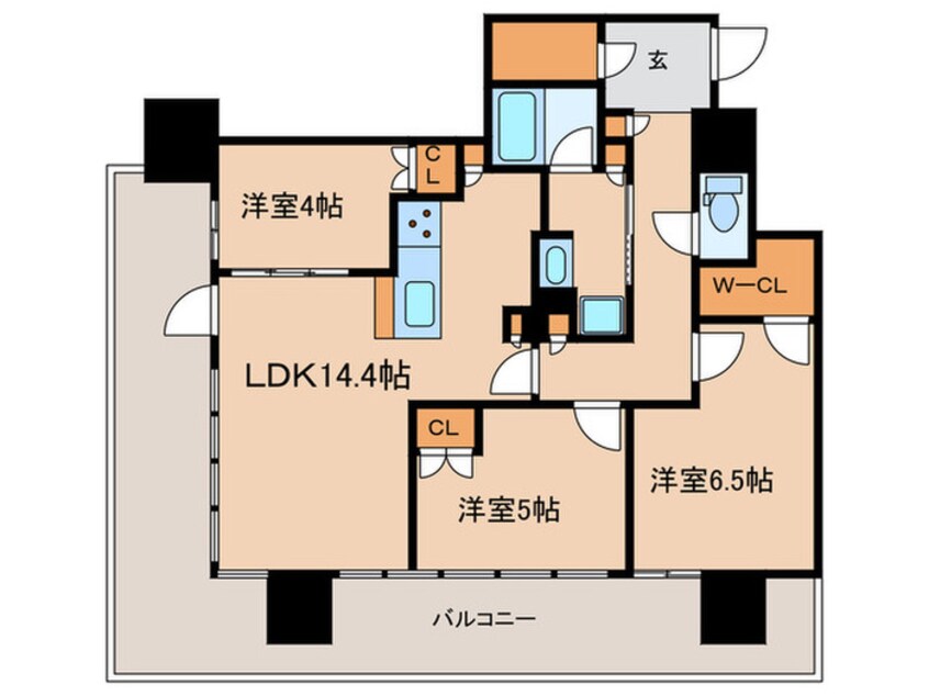 間取図 NAGOYA the TOWER(806)