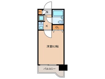 間取図 ﾗｲｵﾝｽﾞﾏﾝｼｮﾝ康生通第2(402)