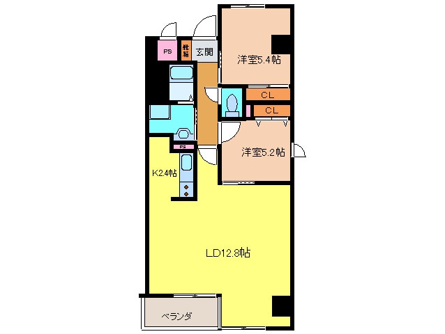 間取り図 セントピア岡安