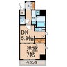 アジリア大曽根 1DKの間取り