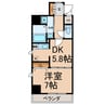 アジリア大曽根 1DKの間取り
