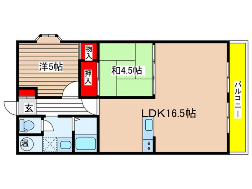 間取図 フレックスオーシャン