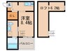 エスパシオ　ナカムラ 1Rの間取り