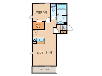 間取図 パライソ熱田六番町B棟