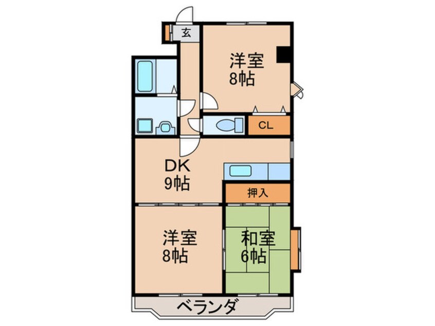 間取図 シンシア・ヤマチ