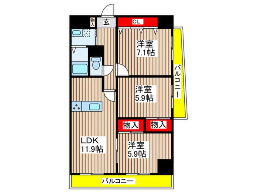 間取図 インプルーブ金山