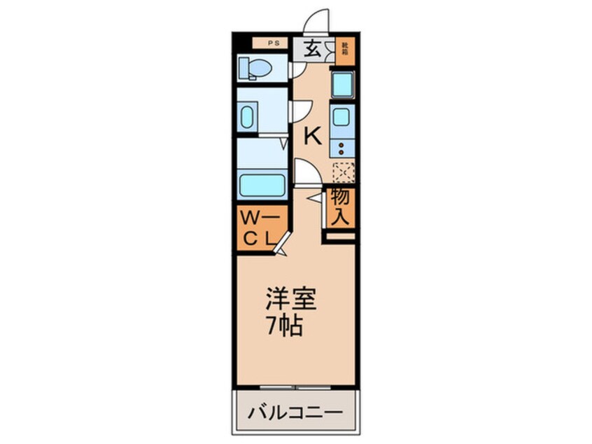 間取図 パルティール上社（404）