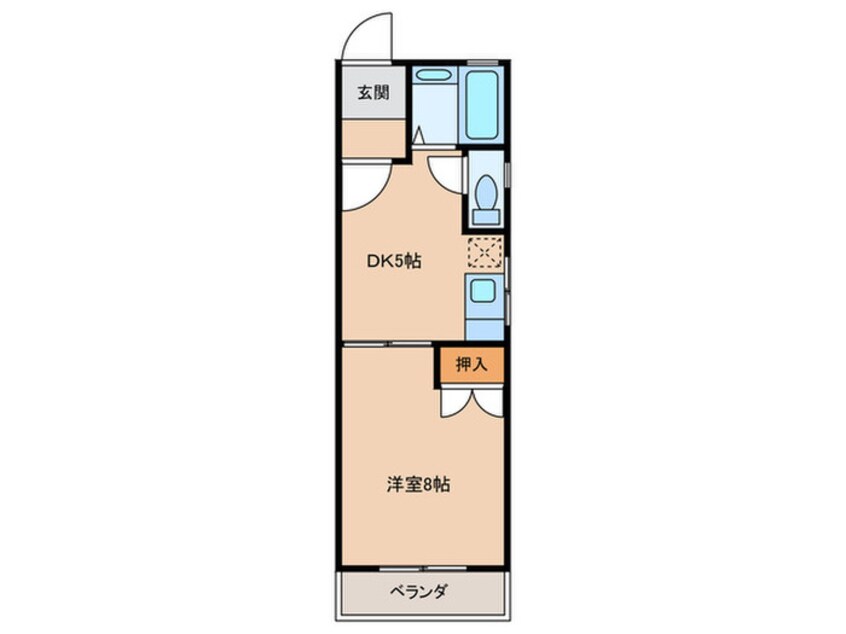 間取図 コ－ポ小沢