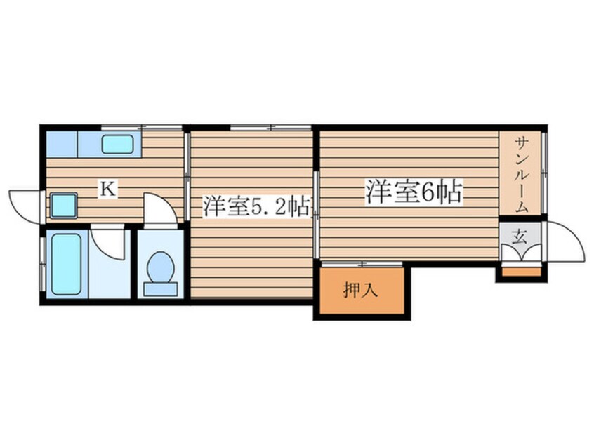 間取図 コーポかがみ