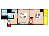 meLiv鶴舞 1DKの間取り