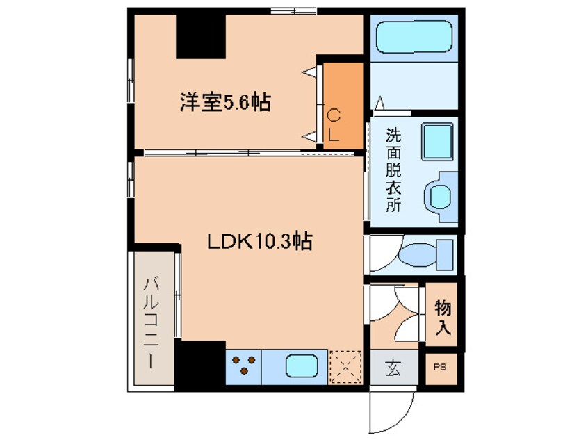 間取図 サンエスケ－イワタ丸の内