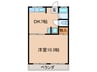 五丁目ハイツ 1DKの間取り