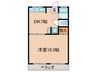 五丁目ハイツ 1DKの間取り