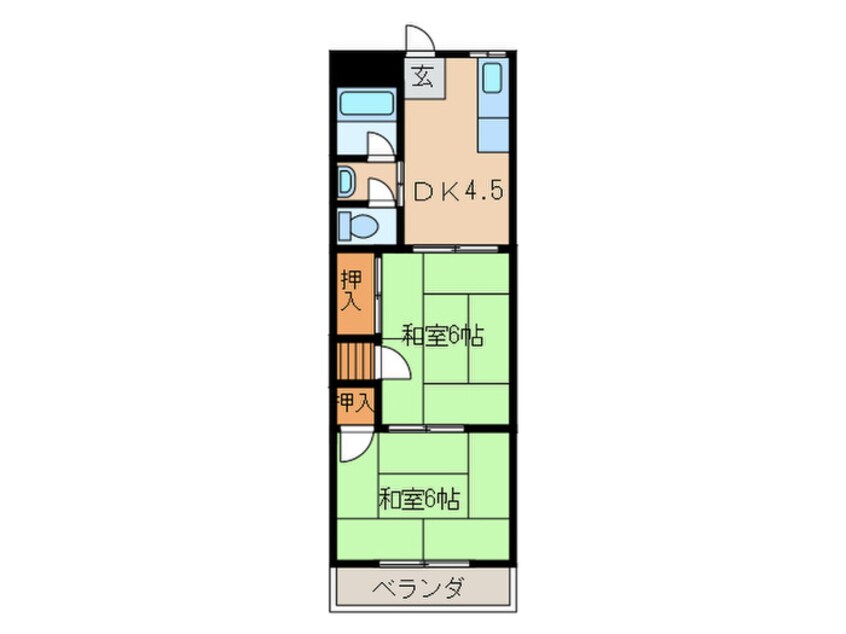 間取図 シャトー宝地