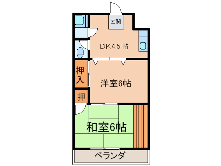 間取図 若葉ハイツ