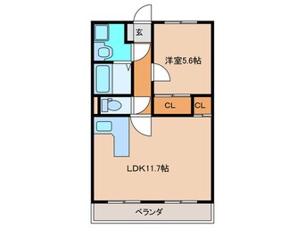 間取図 一ツ木ハイツ安井Ⅲ