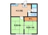 コーポ北島 2Kの間取り