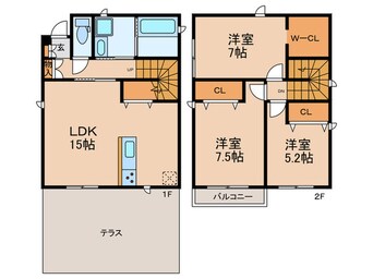 間取図 クーボ文教台Ｂ