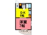 クレベ－ル稲穂 1DKの間取り