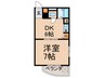 クレベ－ル稲穂 1DKの間取り