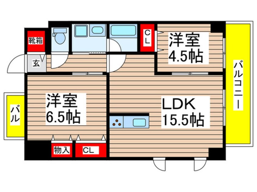 間取図 ポルタニグラ大須観音