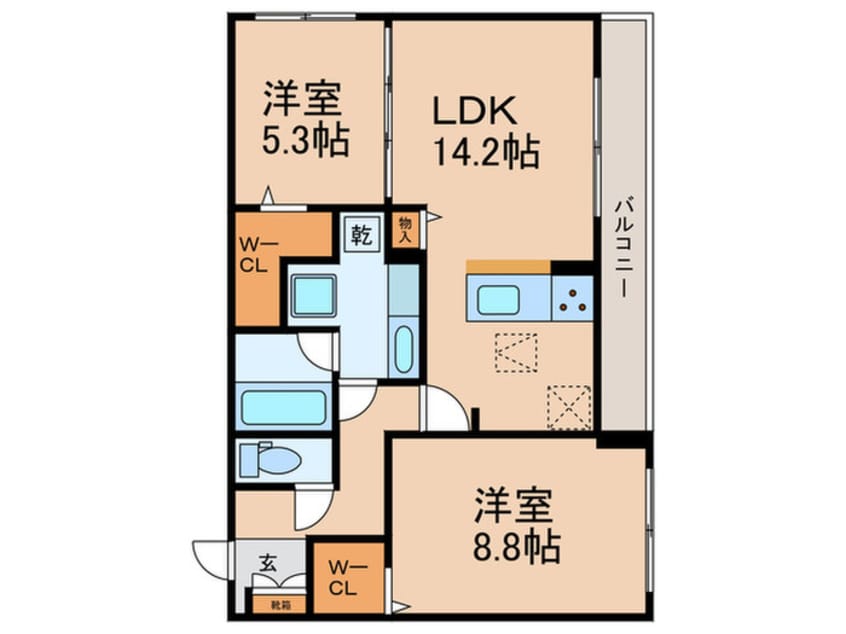 間取図 アメニティコート