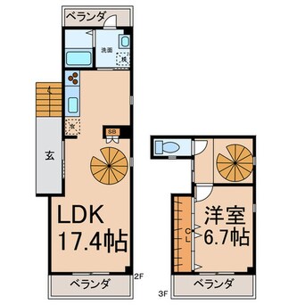 間取図 Ｋ＆Ｎ城木