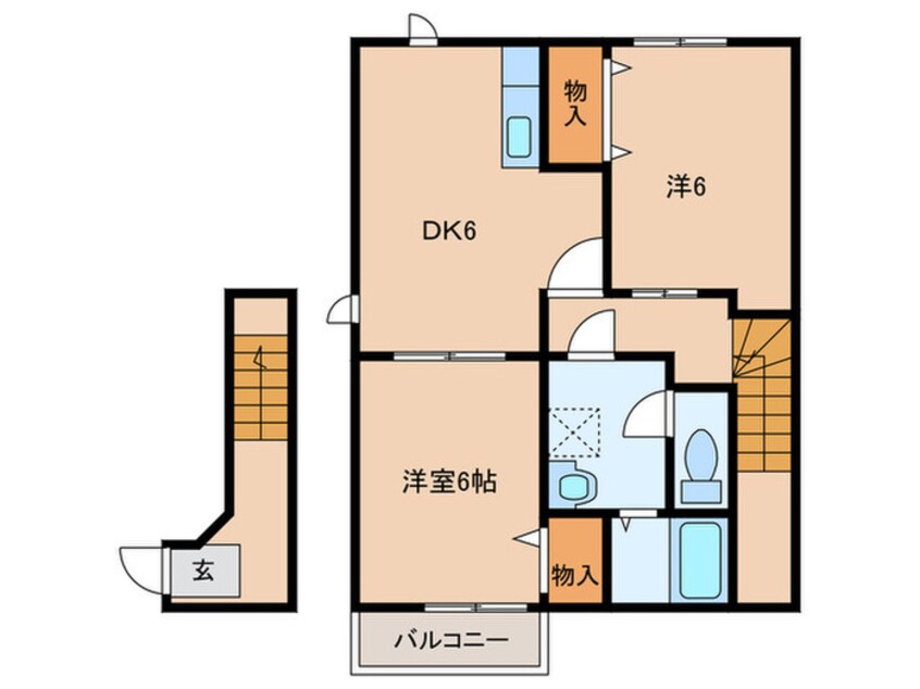 間取図 エバーグリーンハイツ