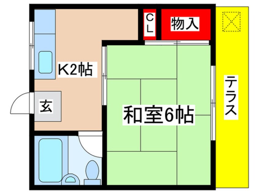 間取図 コ－ポ東海