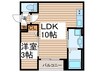 Warren　hoshizaki　Ⅱ 1LDKの間取り