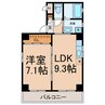 クレアール 1LDKの間取り