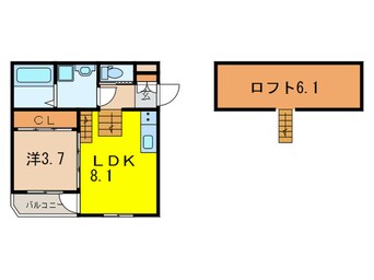 間取図 ハーモニーテラス中江