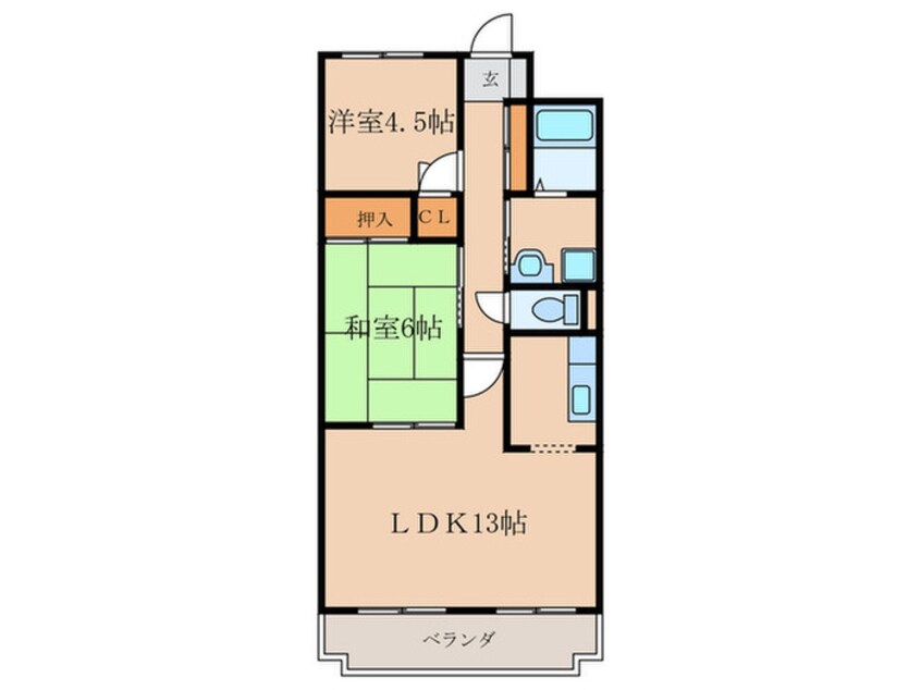 間取図 グリーンマンション守山