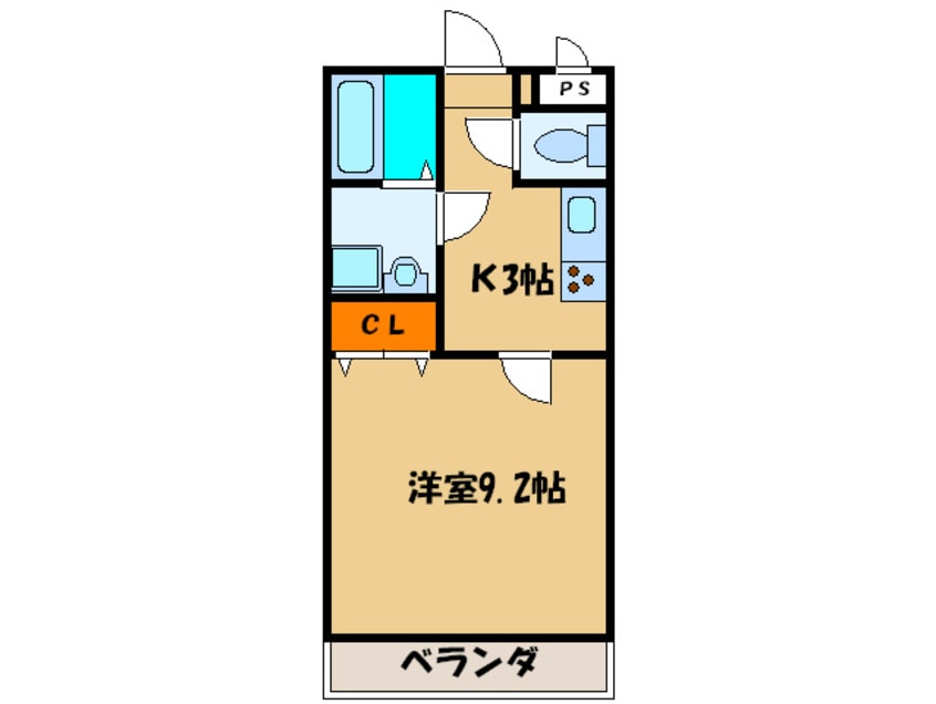間取図 アンプル－ルリ－ブルサンモ－ル