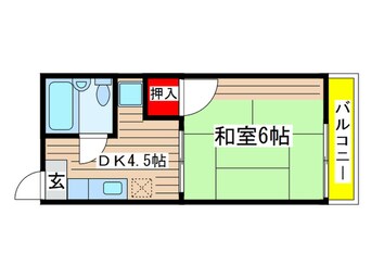 間取図 保富コーポ