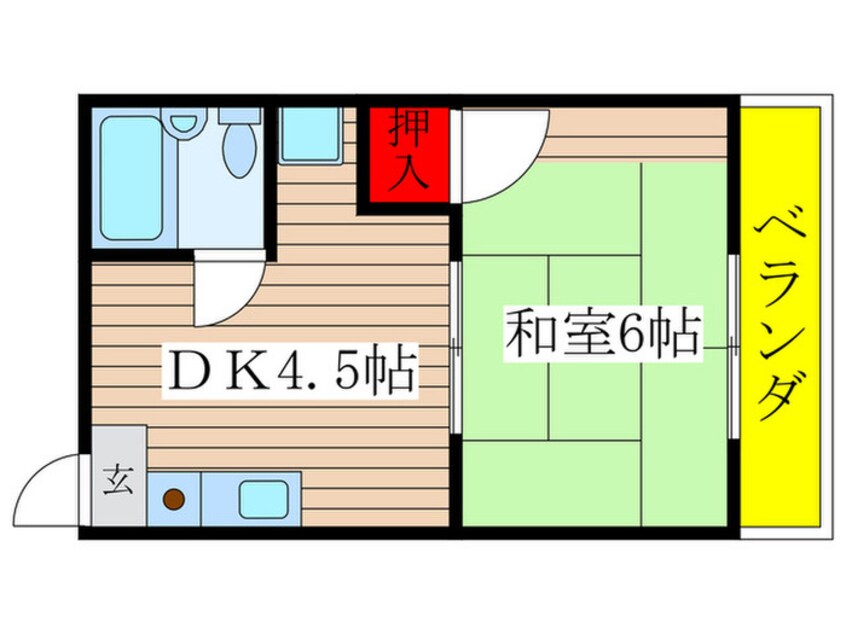 間取図 保富コーポ